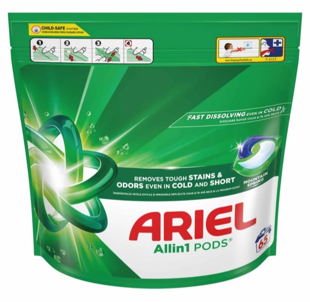 Detergentul capsula Ariel Allin1 PODS